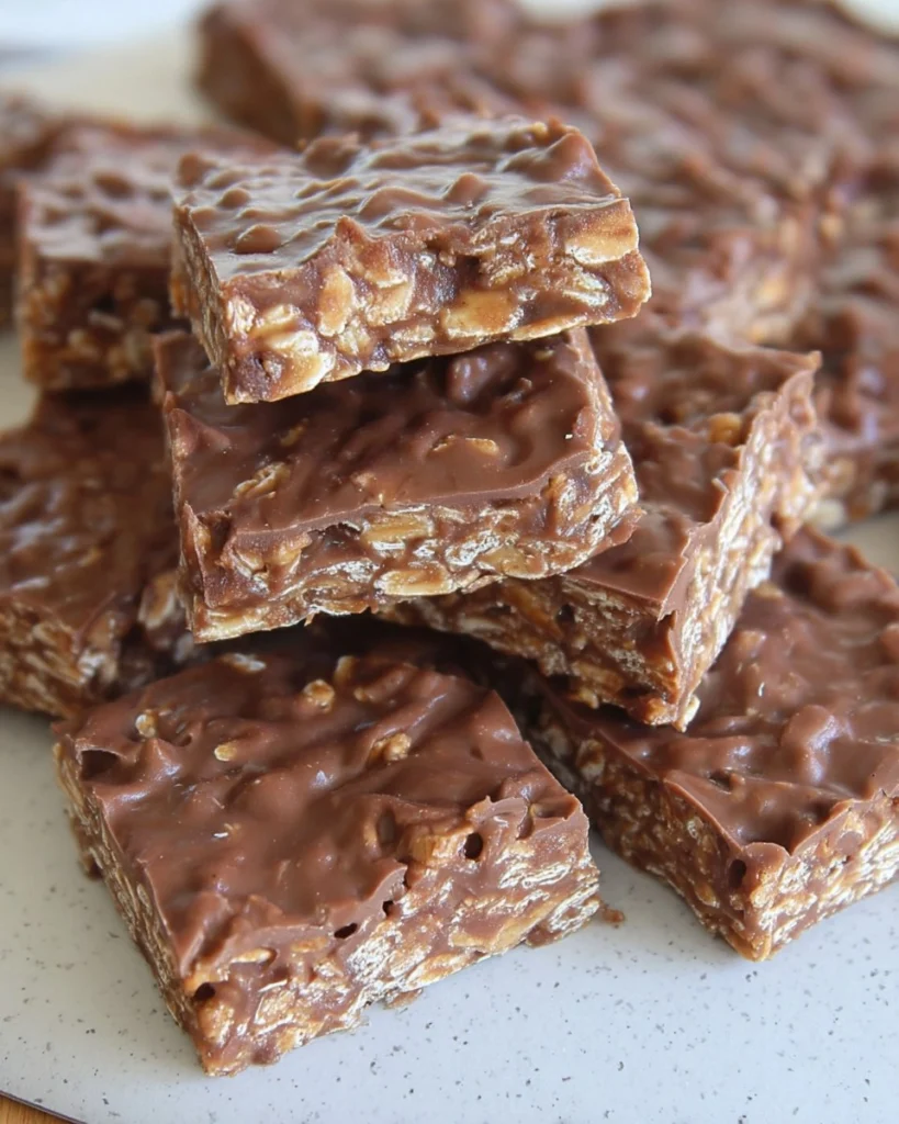 No-Bake-Chocolate-Peanut-Butter-Oat-Bars-Recipe