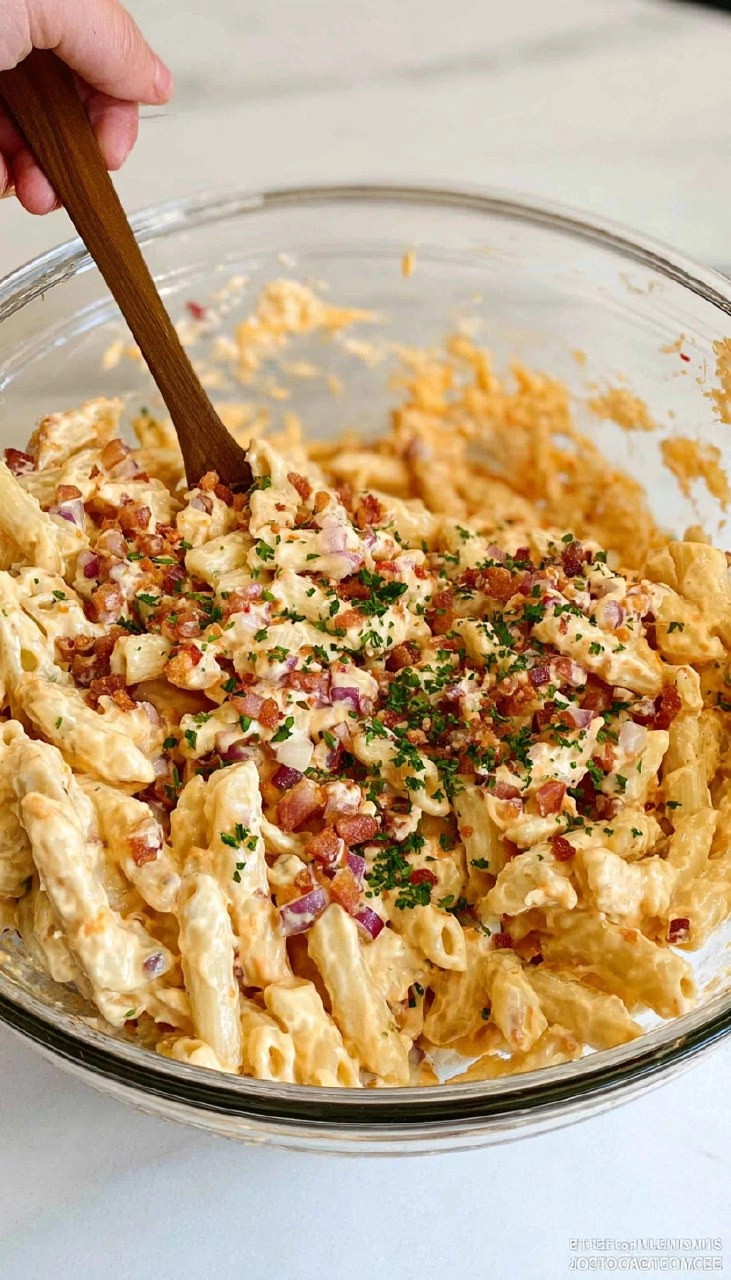 Pimento Cheese Pasta Salad