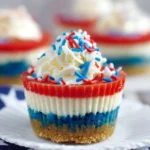 Red, White and Blue Mini Cheesecakes 126 Red-White-and-Blue-Mini-Cheesecakes-Recipe