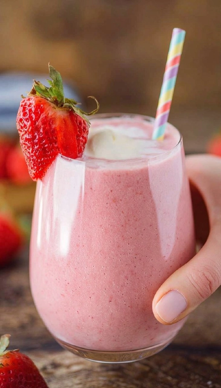 Strawberry Banana Smoothie with Yogurt