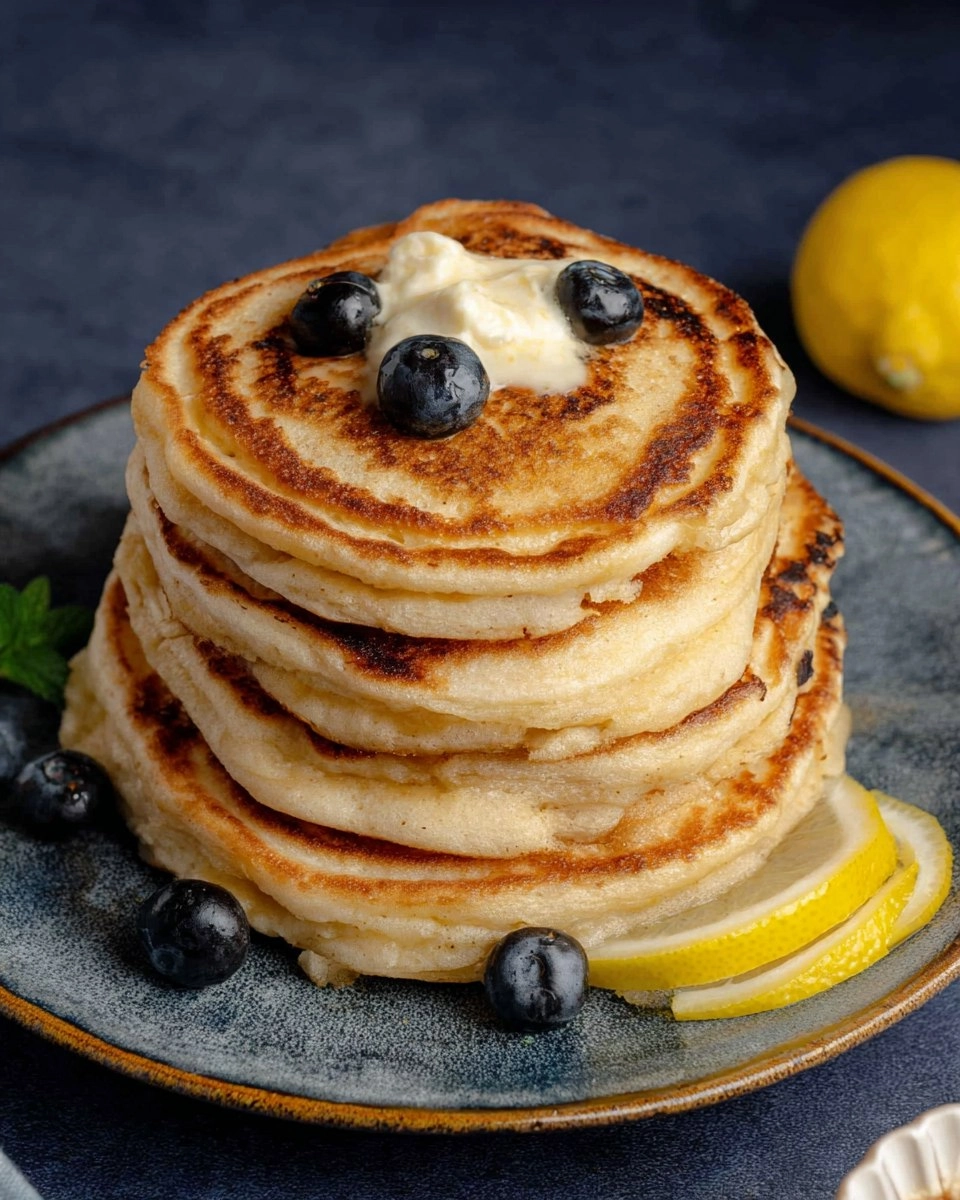 Vegan Lemon Ricotta Pancakes