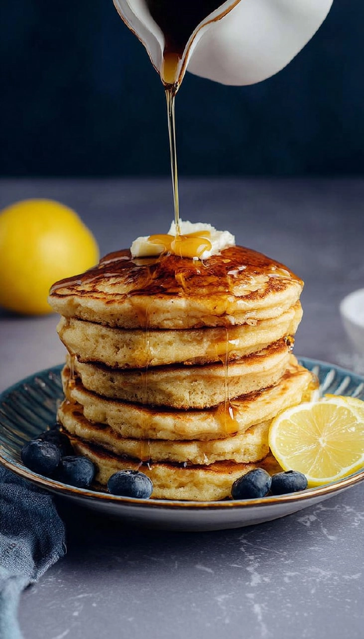 Vegan Lemon Ricotta Pancakes