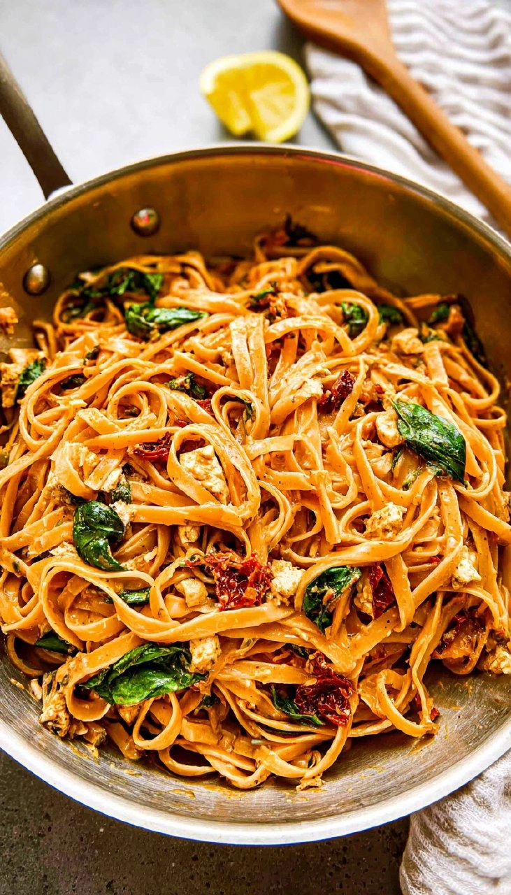Whole Wheat Sun-Dried Tomato Basil Pasta