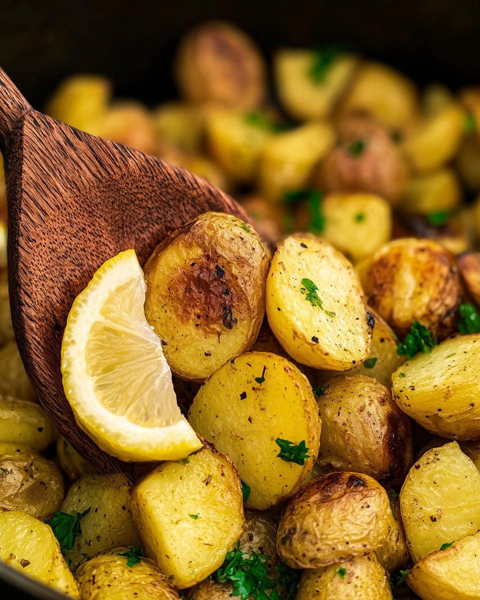 Air Fryer Greek Roasted Potatoes