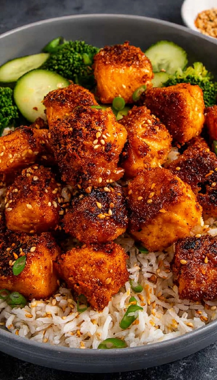 Air Fryer Salmon Bites