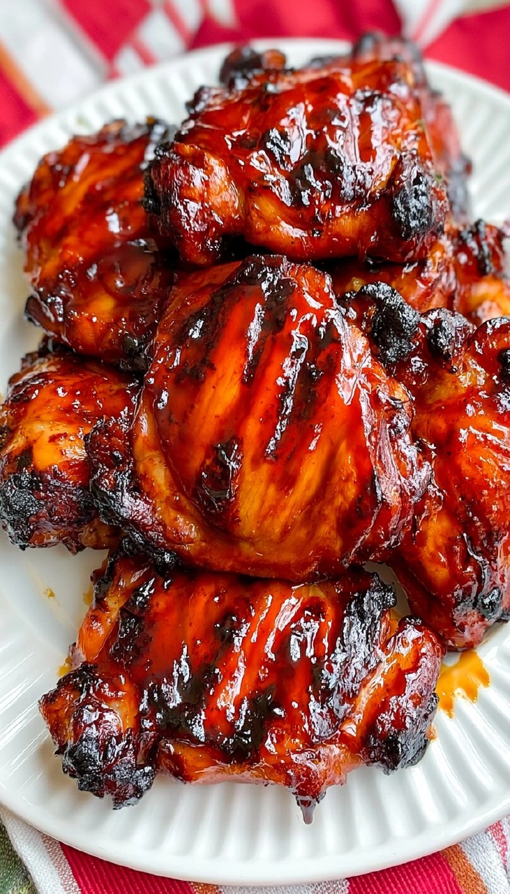 BBQ Chicken Thighs | Sticky Oven-Baked Summer Chicken Dinner