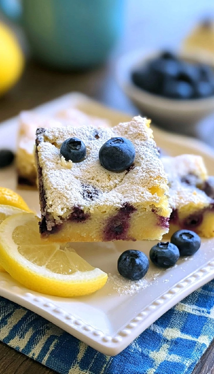 Blueberry Lemon Bars | Sweet-Tart Picnic Dessert Squares 90 Blueberry Lemon Bars | Sweet-Tart Picnic Dessert Squares