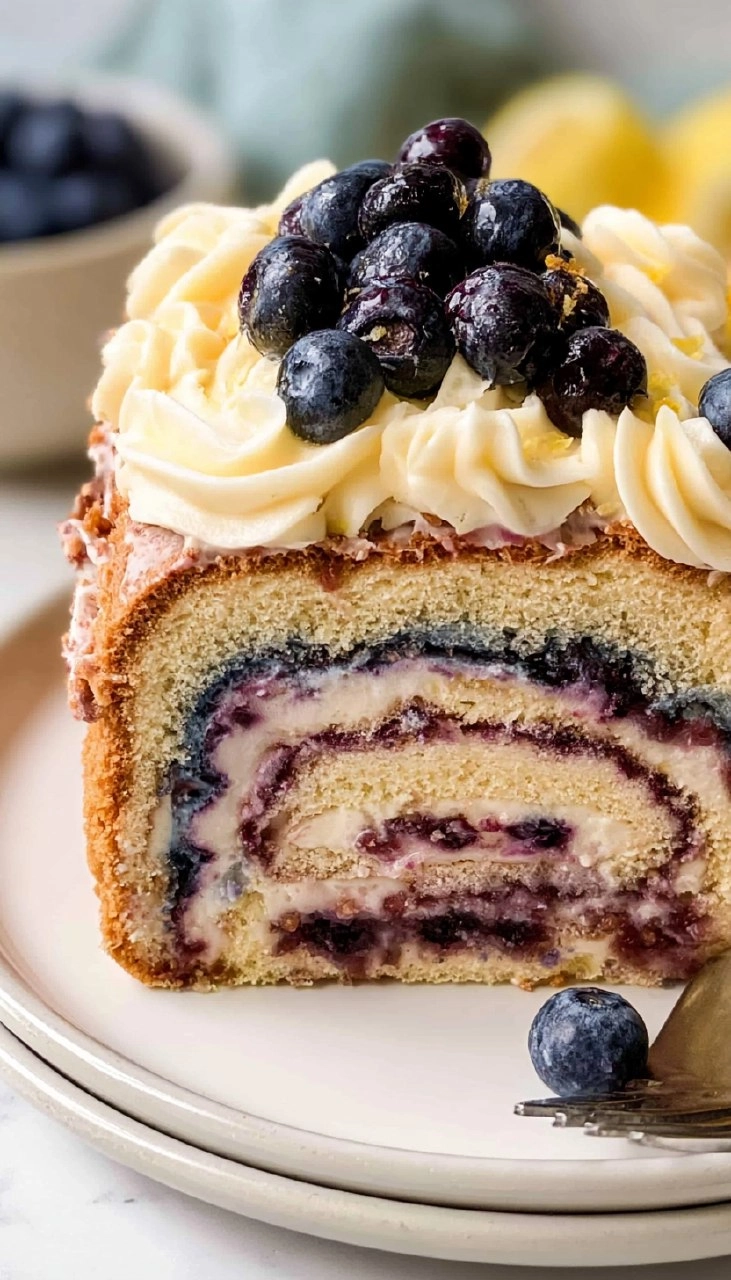 Blueberry Lemon Icebox Cake