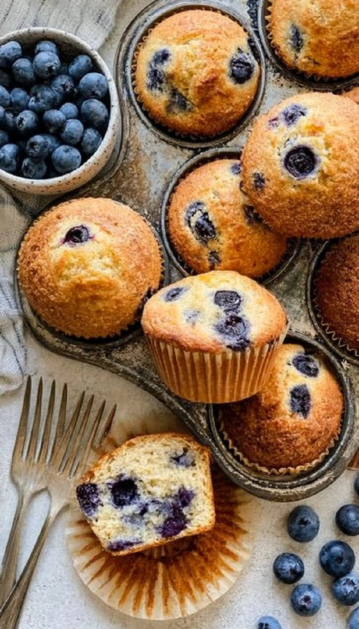 Blueberry Yogurt Muffins
