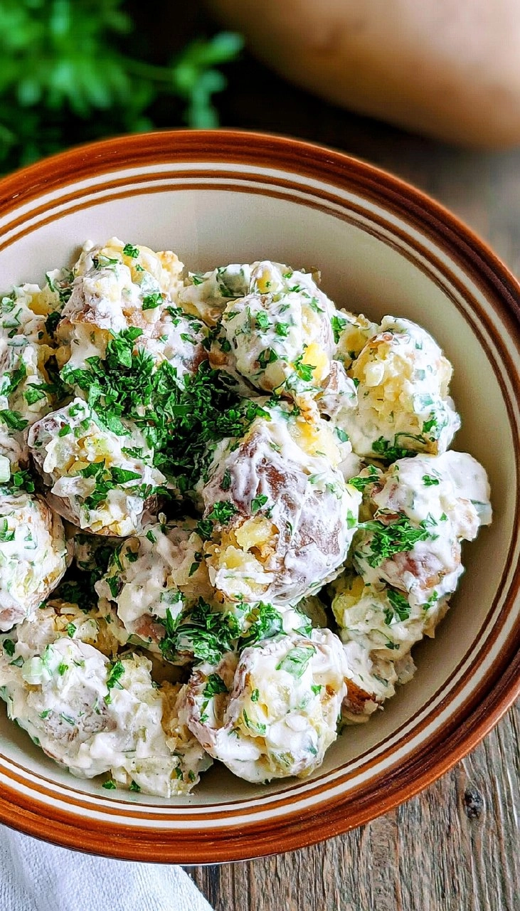 Buttermilk Smashed Potato Salad | Creamy BBQ Side for Memorial Day