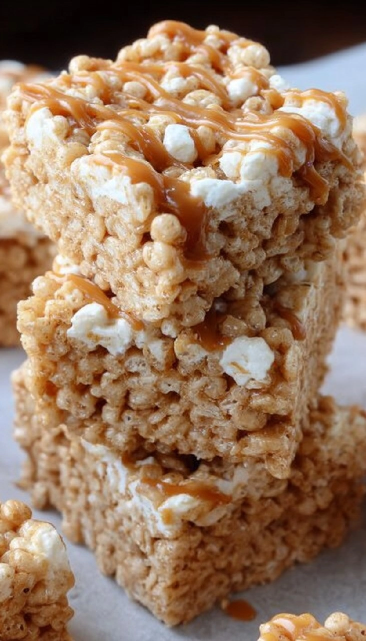 Caramel Rice Krispie Treats