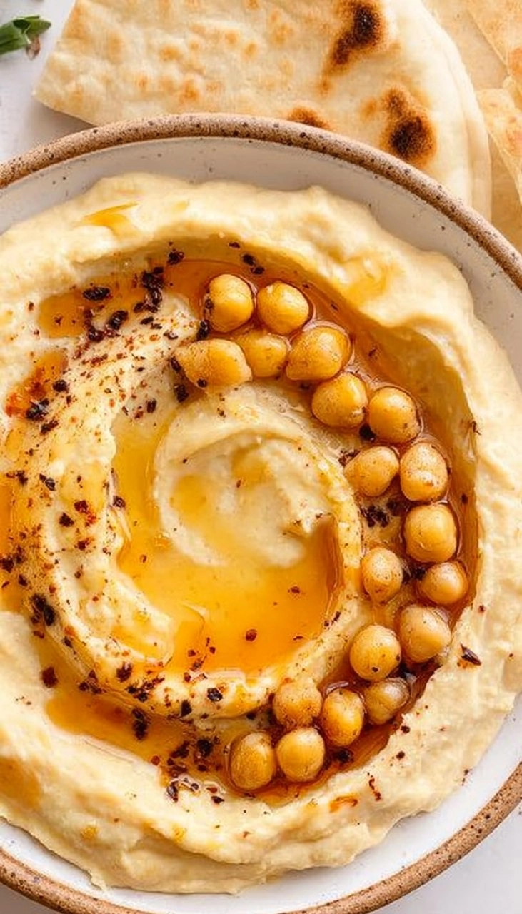 Creamy Hot Honey Hummus