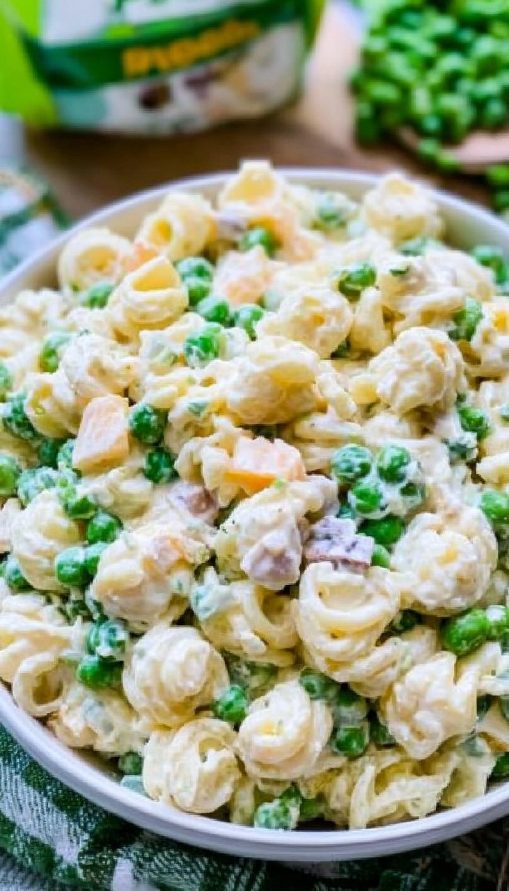 Creamy Ranch Pea Pasta Salad