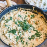 Creamy-Smothered-Chicken-and-Rice-Recipe