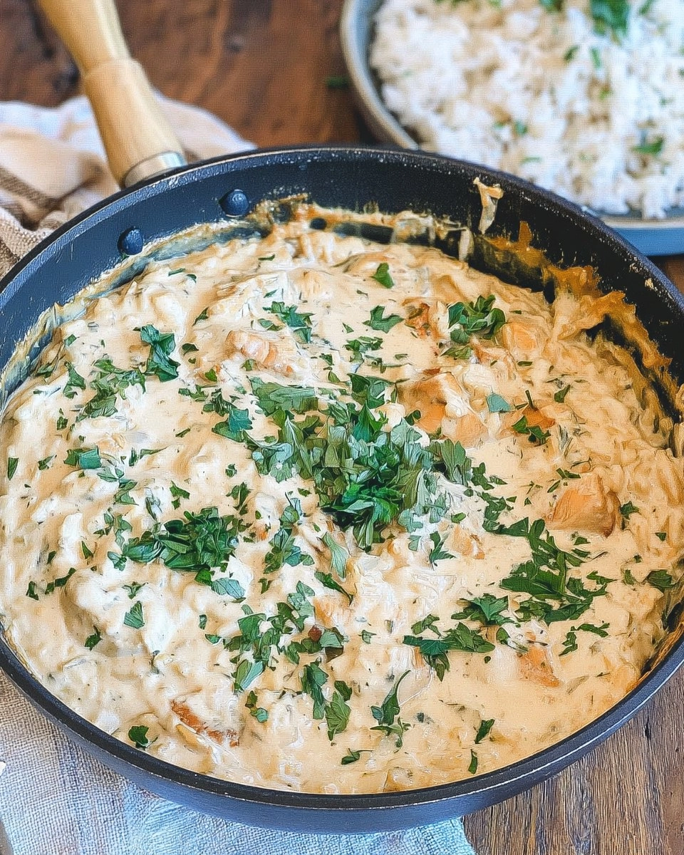 Creamy Smothered Chicken and Rice