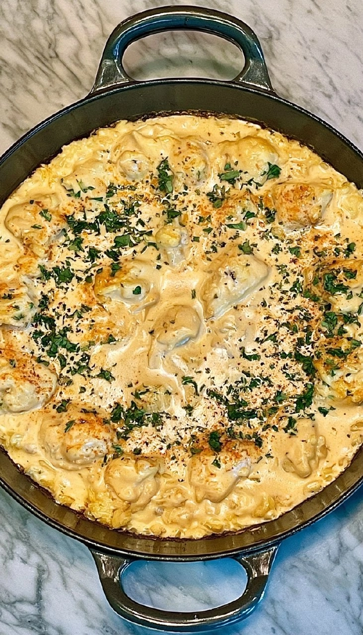 Creamy Smothered Chicken and Rice