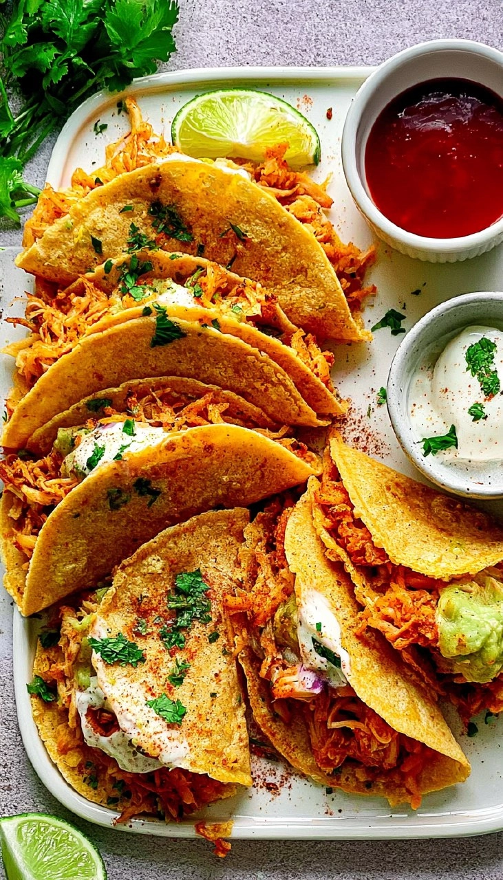 Crispy Baked Chicken Tacos