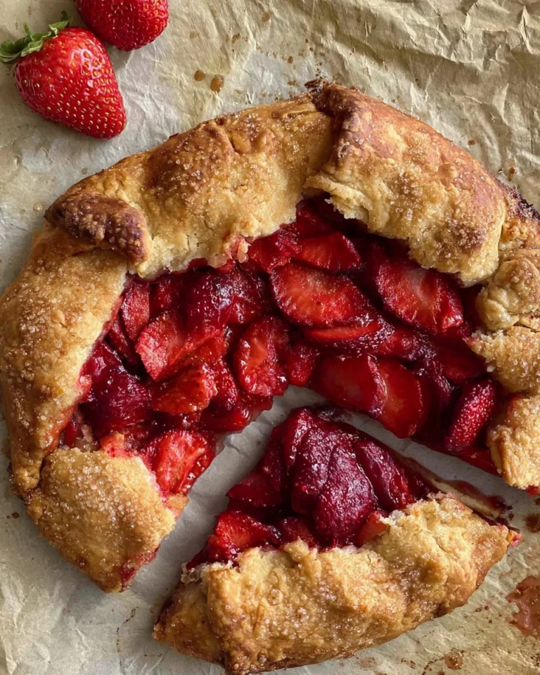 Easy-Strawberry-Galette-no-pie-pan-needed-Recipe