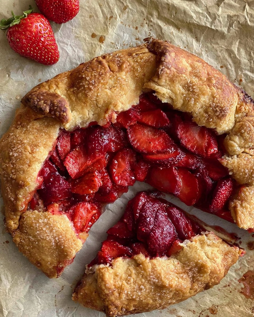 Easy Strawberry Galette (no pie pan needed)