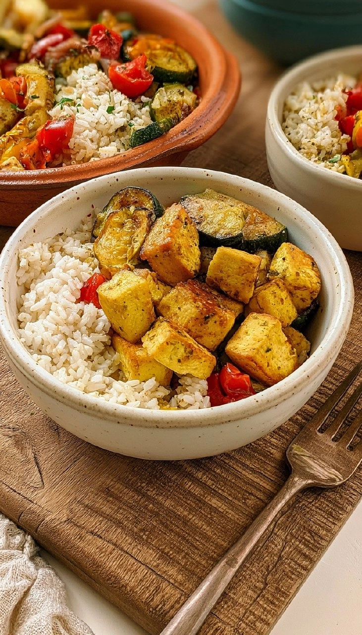 Greek Tofu & Rice Bowls