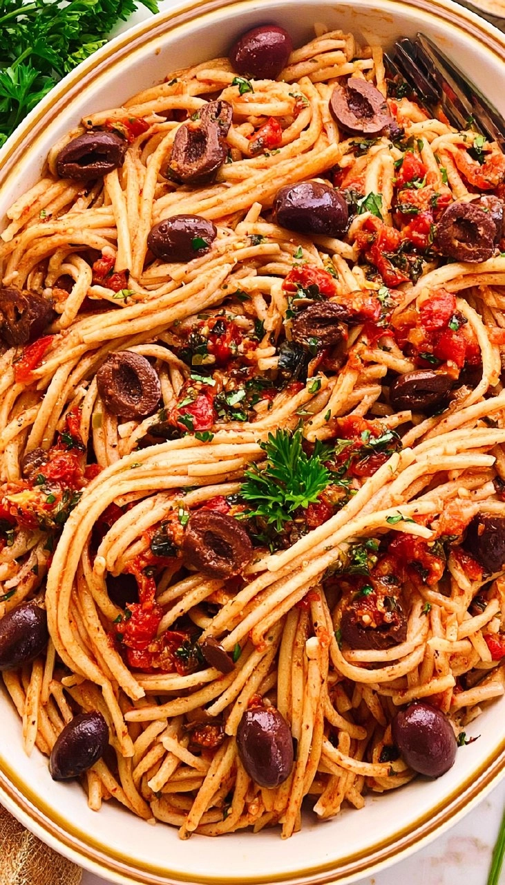 Pasta Puttanesca 105 Pasta Puttanesca