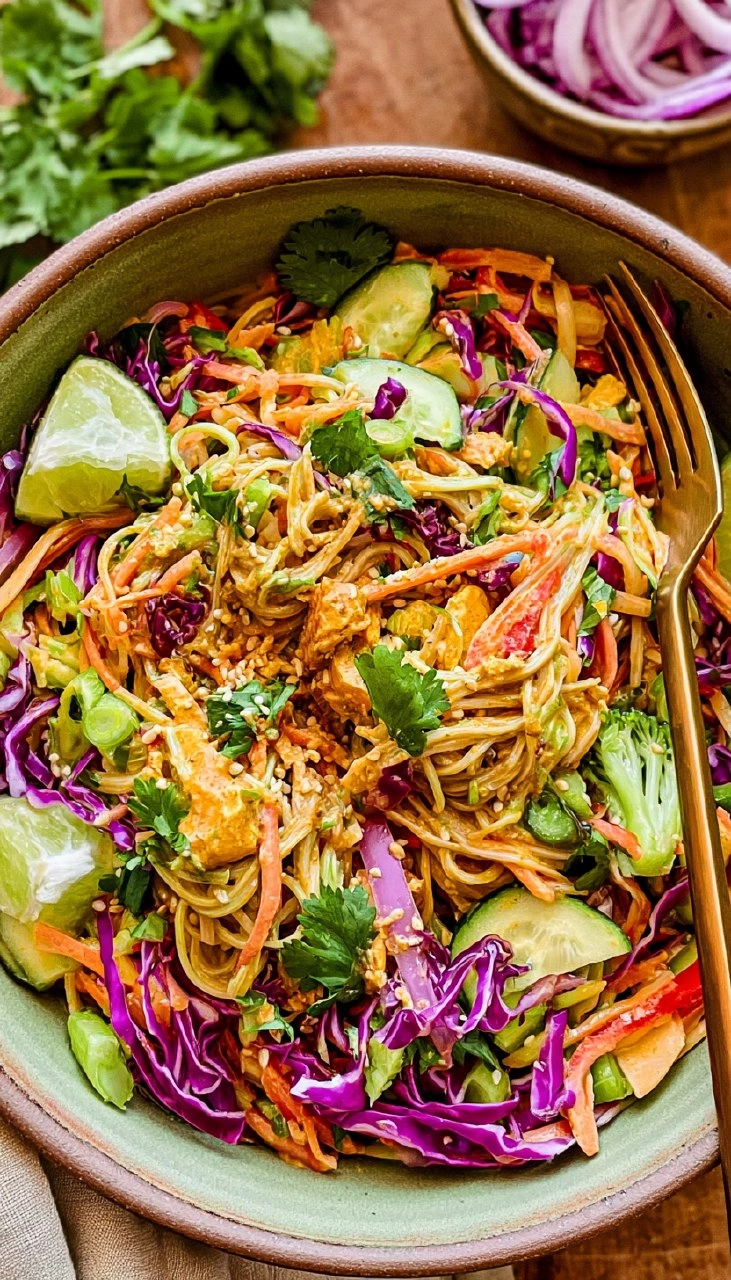 Spring Roll Noodle Salad (Great for Meal Prep!)