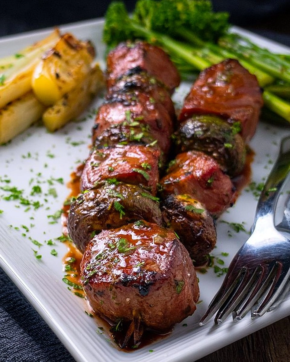Steak Kabobs | Grilled Herb-Marinated Skewers for Dad