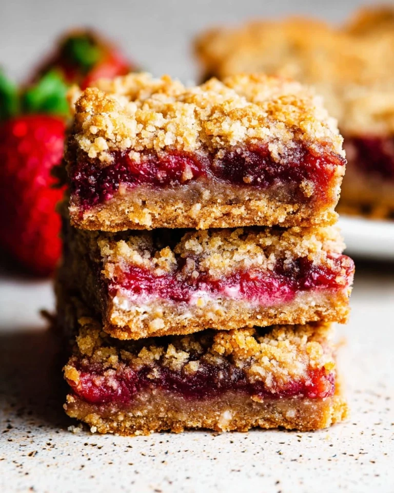 Strawberry-Crumble-Bars-Almond-Flour-Easy-Buttery-Recipe