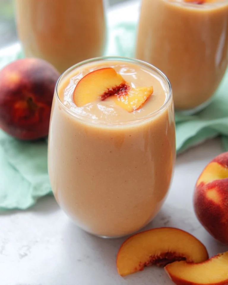 5-Minute-Peach-Smoothie-Recipe