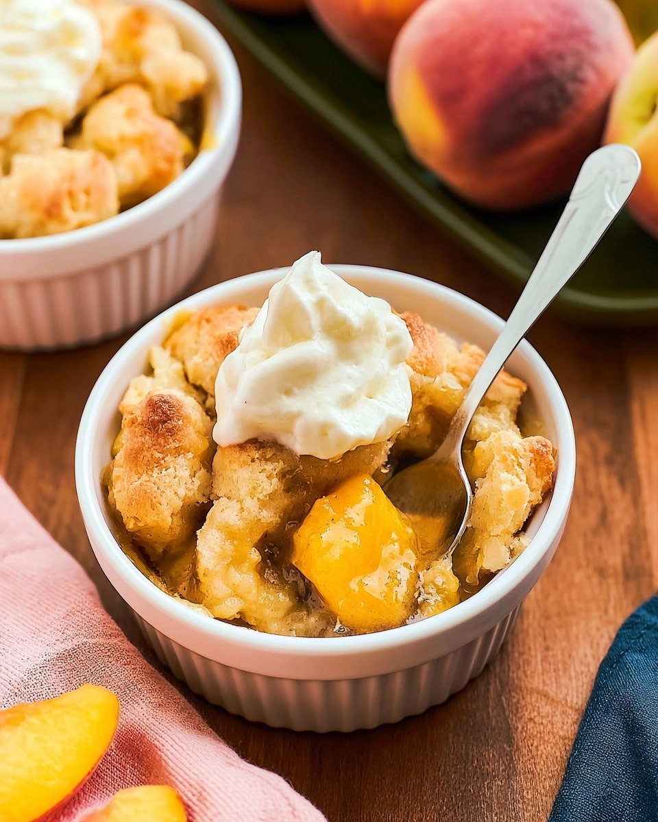Air Fryer Mini Peach Cobbler