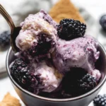 Blackberry-Cheesecake-Cottage-Cheese-Ice-Cream-Recipe