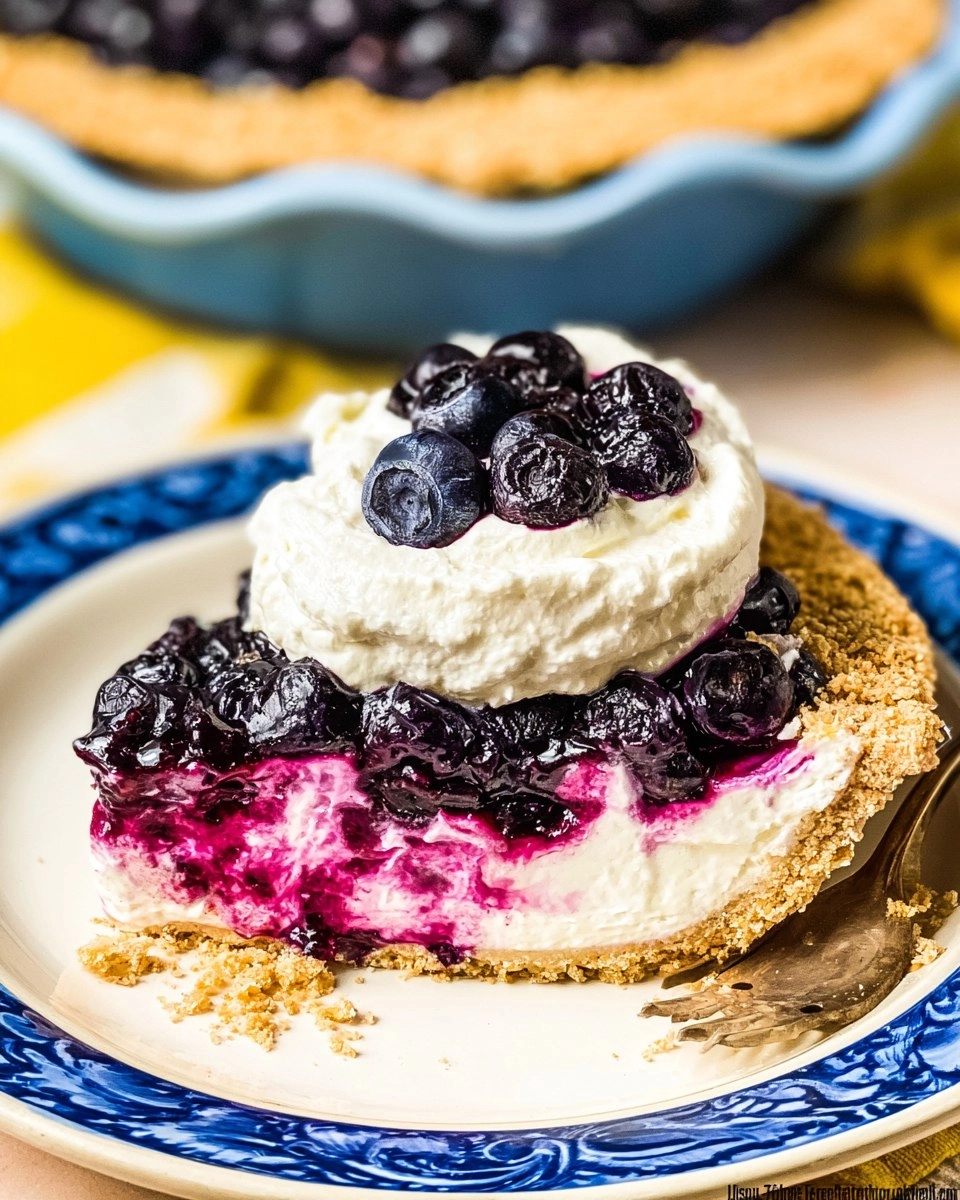Blueberry-Cream-Cheese-Pie-No-Bake-Recipe