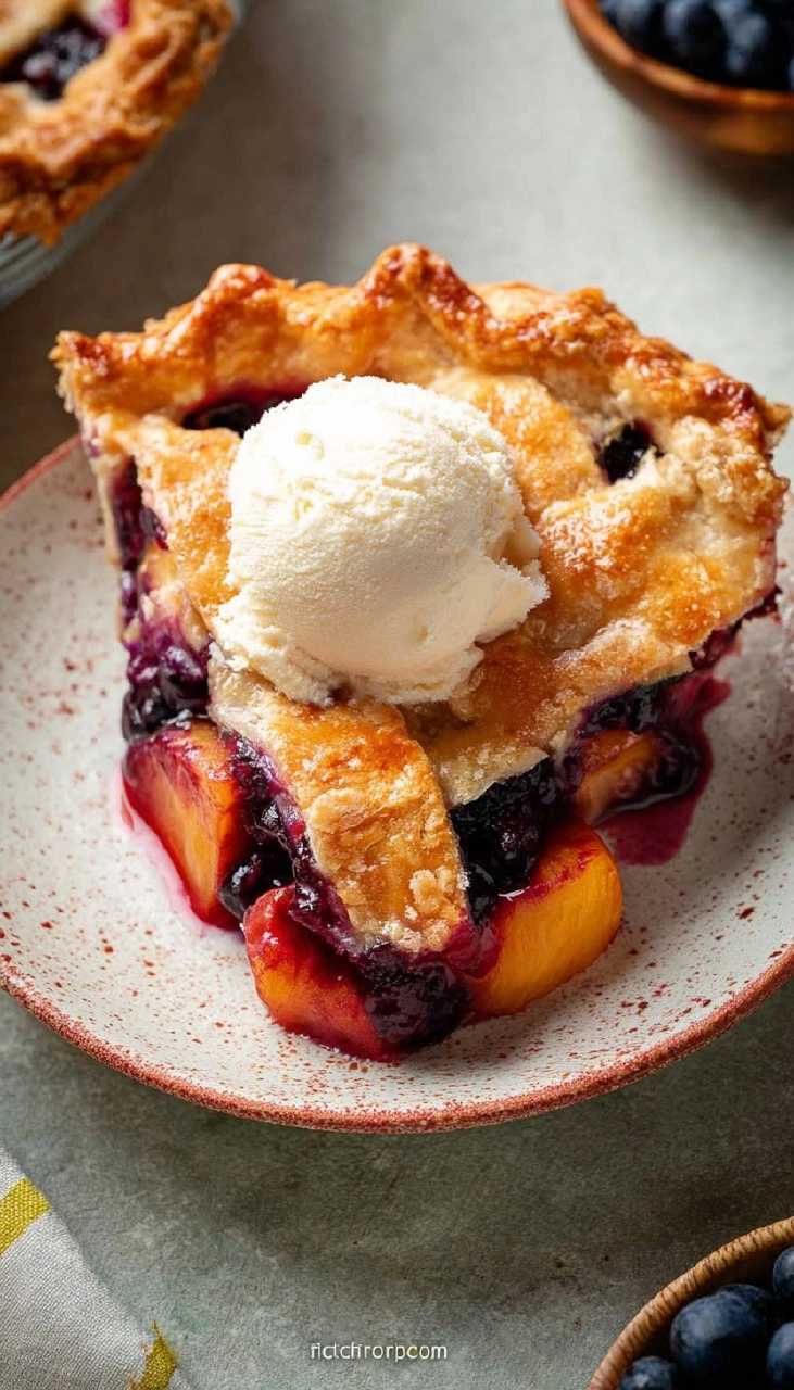 Blueberry Peach Pie