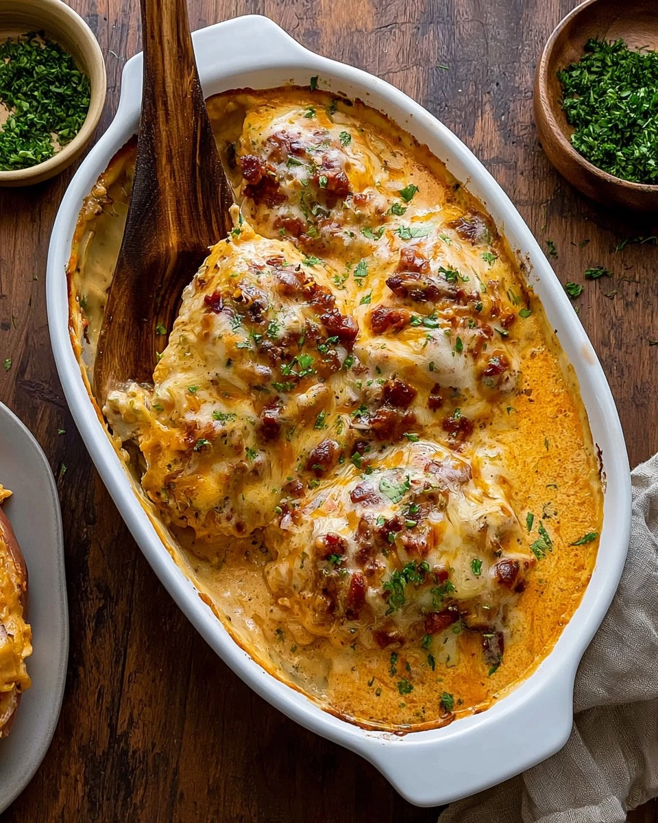 Cheesy-Ranch-Chicken-Casserole-Recipe