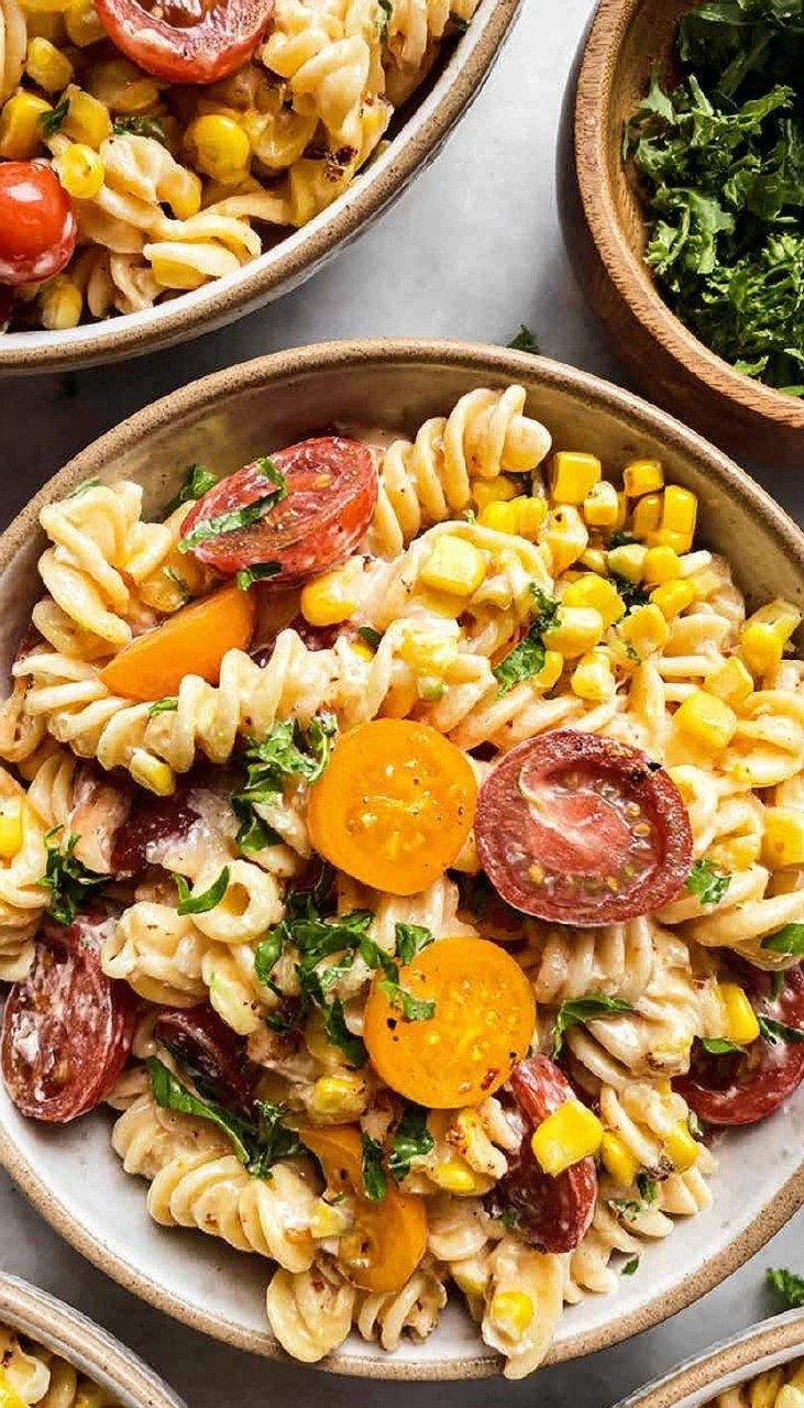 Corn and Tomato Pasta Salad 100 Corn and Tomato Pasta Salad