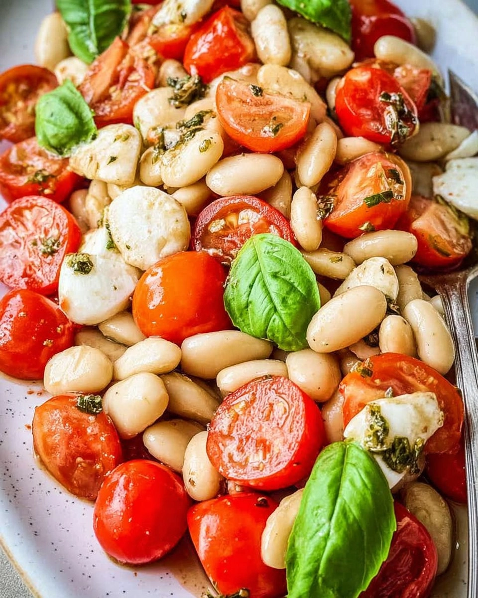 Easy Caprese White Bean Salad 64 Easy Caprese White Bean Salad