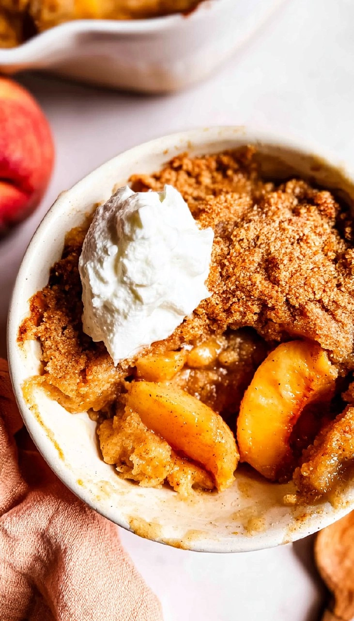 Easy Peach Cobbler (Gluten-Free, Naturally Sweetened)