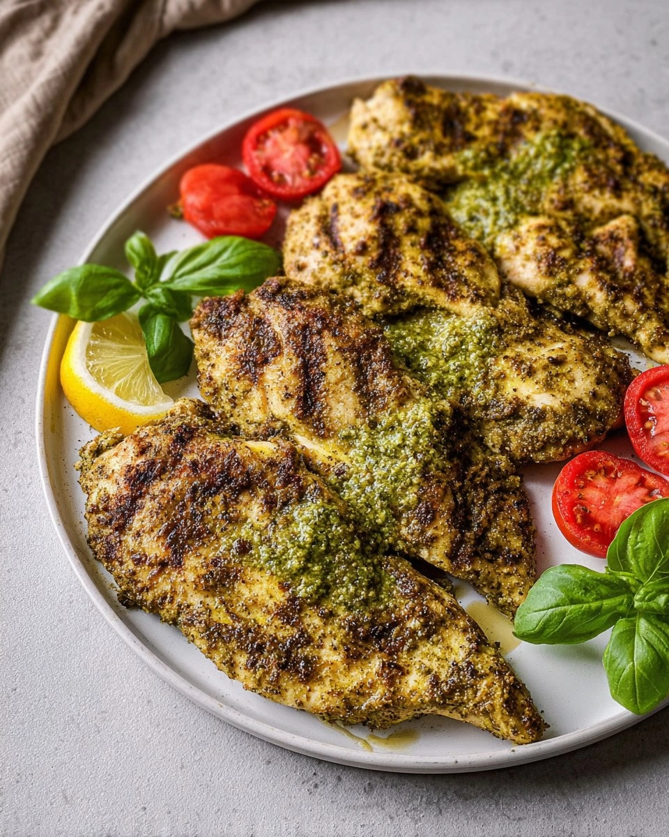 Grilled Pesto Chicken