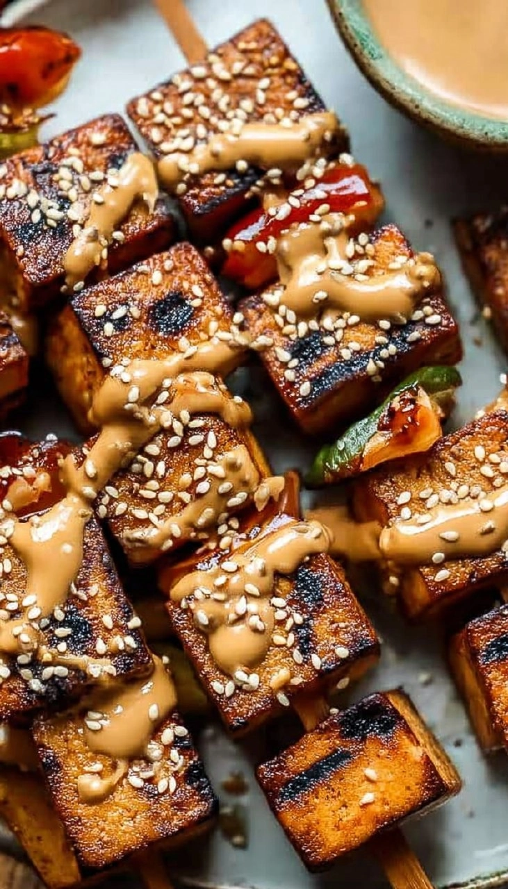 Grilled Tofu Skewers (Vegan)