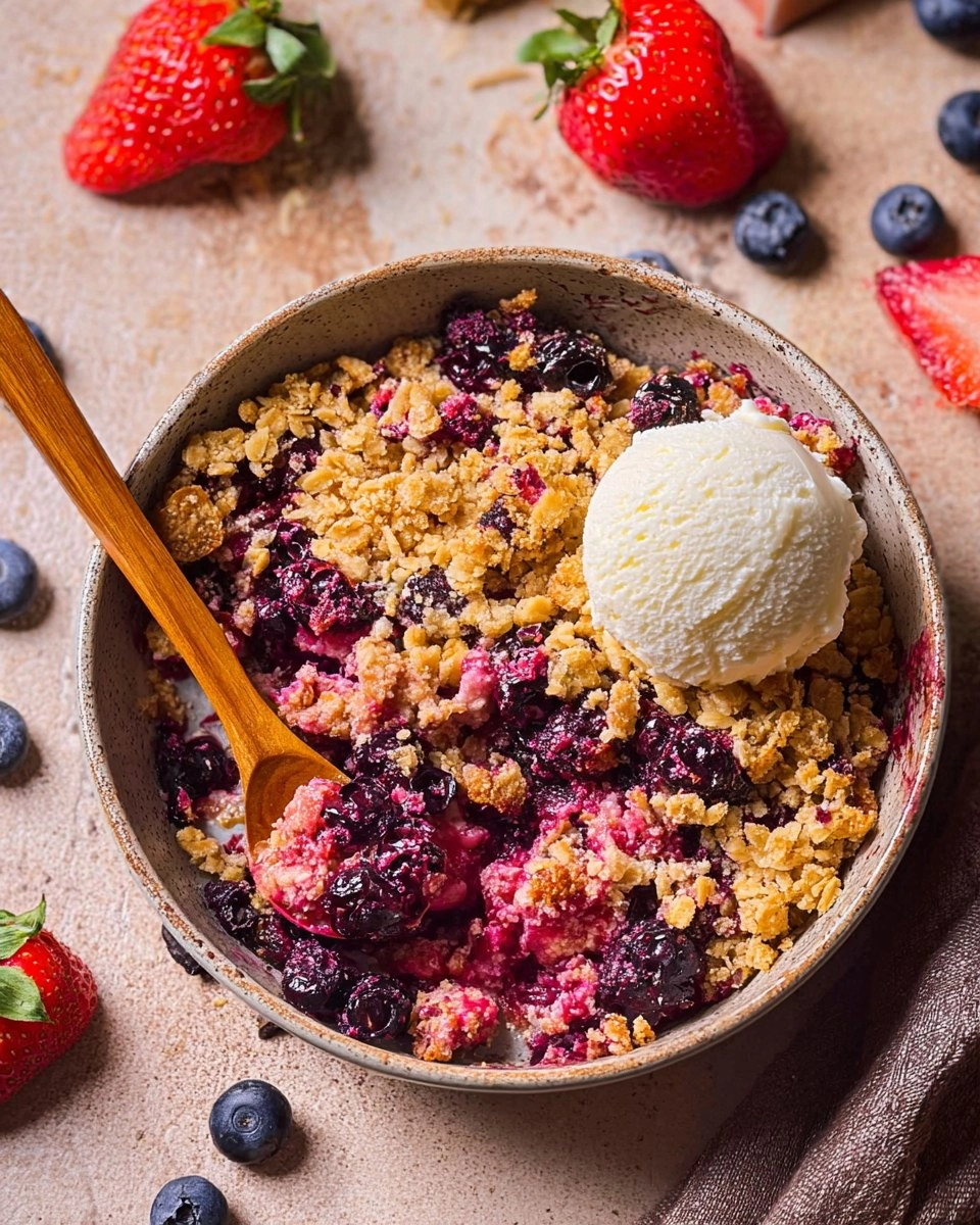 Healthy Mixed Berry Crisp (Gluten-Free)