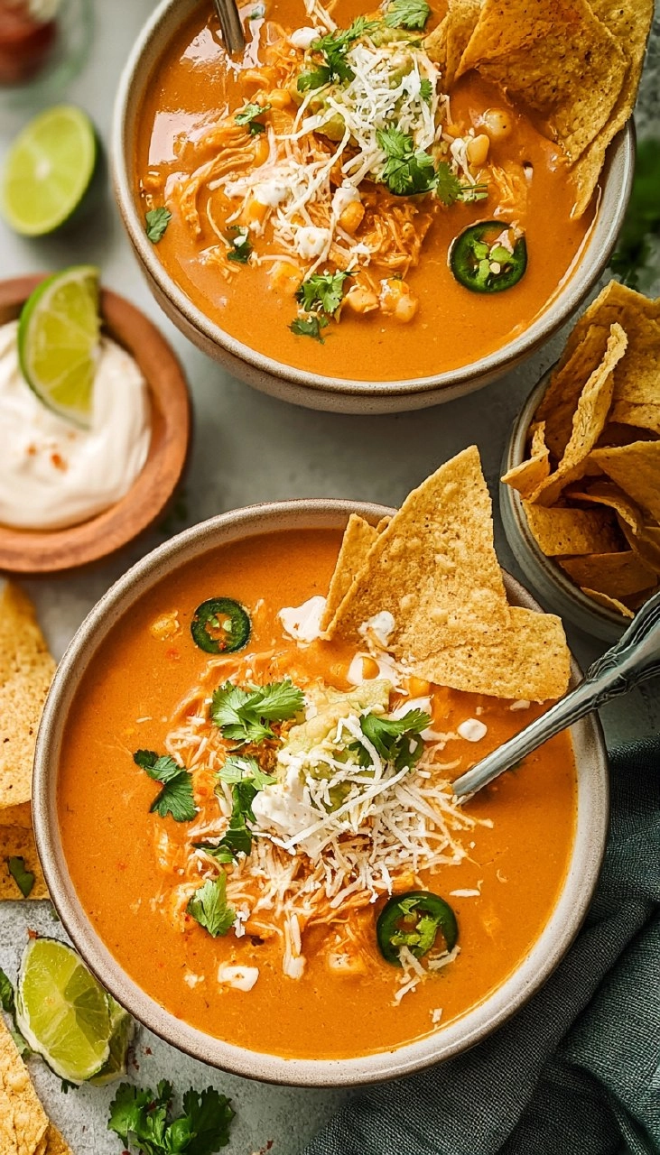 Instant Pot Chicken Enchilada Soup