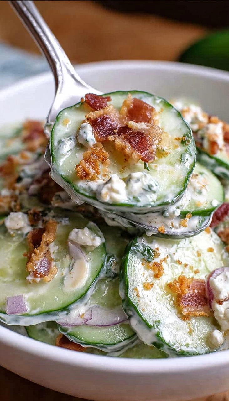 Jalapeno Popper Cucumber Salad