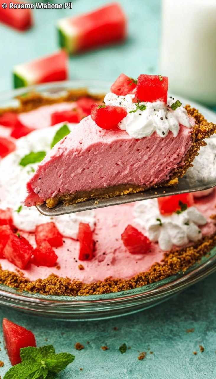No-Bake Watermelon Pie: An Easy Summer Dessert