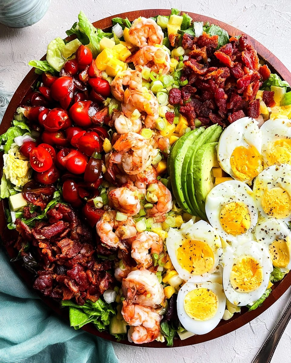 Shrimp Cobb Salad (Healthy, Easy Summer Dinner)