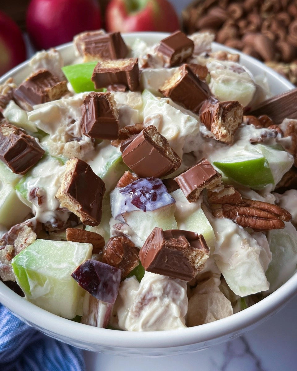 Snicker Apple Salad for Potlucks