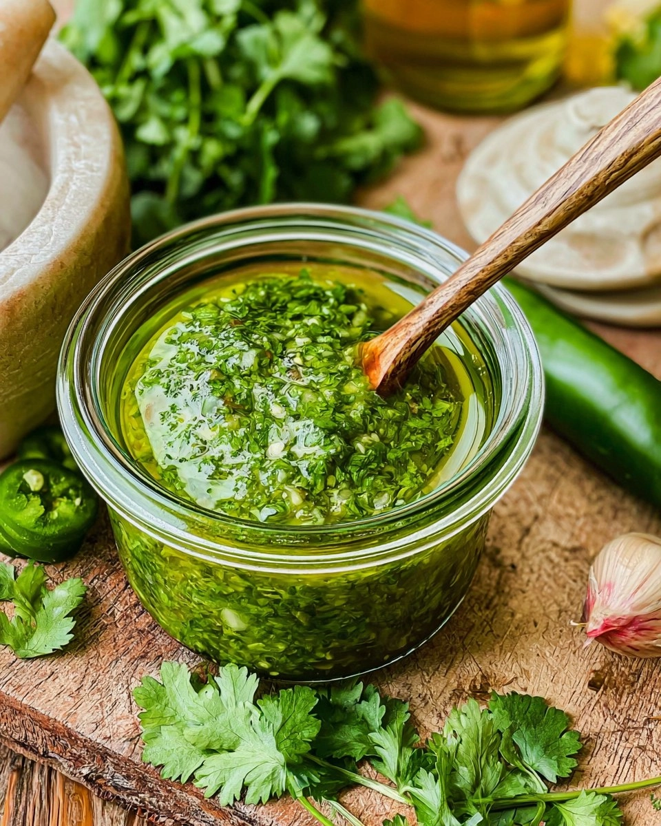 Spicy Chimichurri Sauce with Jalapeño