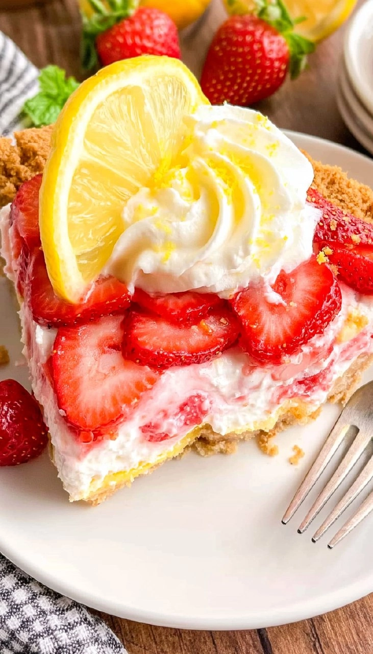 Strawberry Lemonade Pie