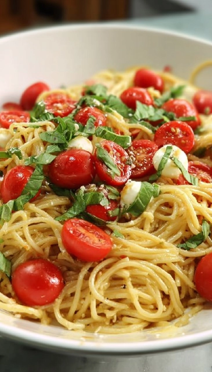 Tomato and Mozzarella Pasta (Pasta alla Checca)