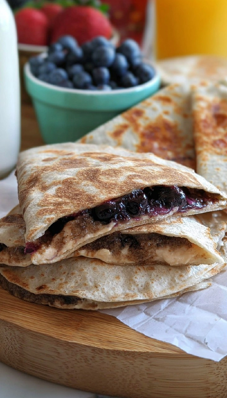 Blueberry Breakfast Quesadilla