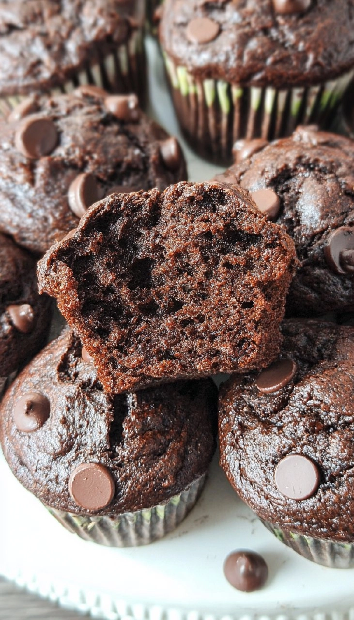 Chocolate Zucchini Muffins 105 Chocolate Zucchini Muffins
